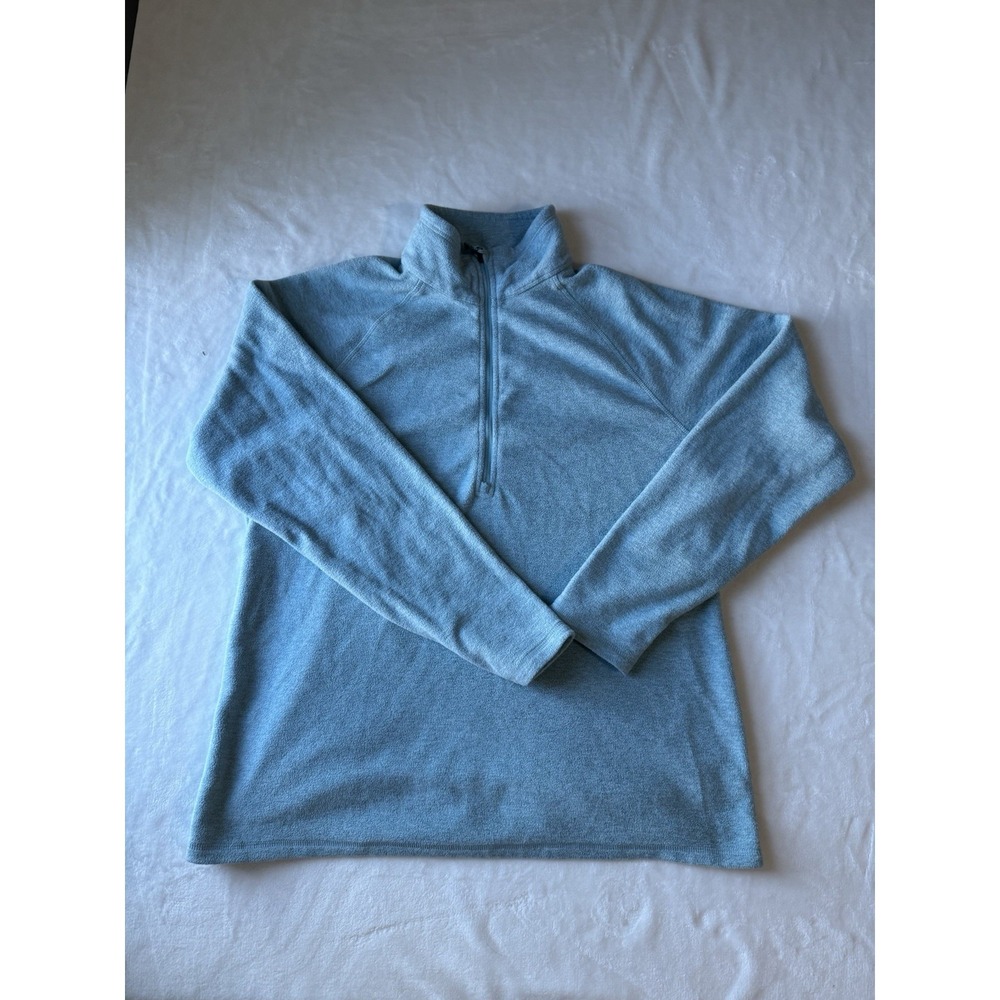Eddie Bauer Blue Fleece Pullover Quarter Zip Women's Large